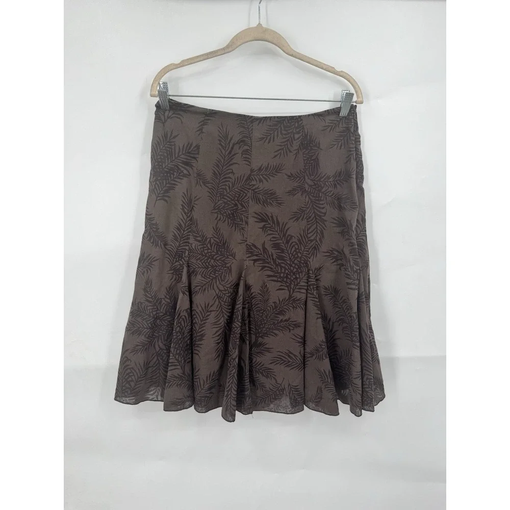 VTG Worthington Midi Skirt Women 6 Brown Fairy Grunge Faye Granolagirl Western